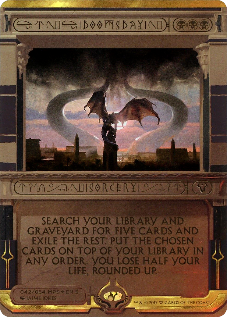 Doomsday (MP2-042) - Amonkhet Invocations (Borderless) Foil - Premium MTG Single from Wizards of the Coast - Just $12.55! Shop now at Game Crave Tournament Store