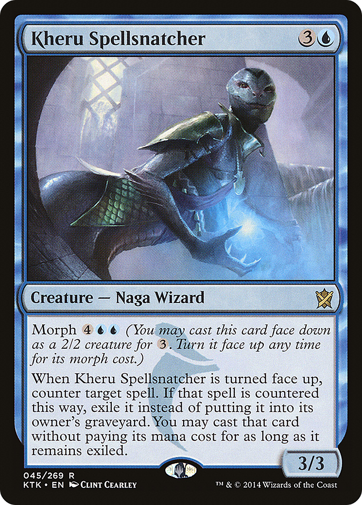 Kheru Spellsnatcher (KTK-045) - Khans of Tarkir - Premium MTG Single from Wizards of the Coast - Just $0.08! Shop now at Game Crave Tournament Store