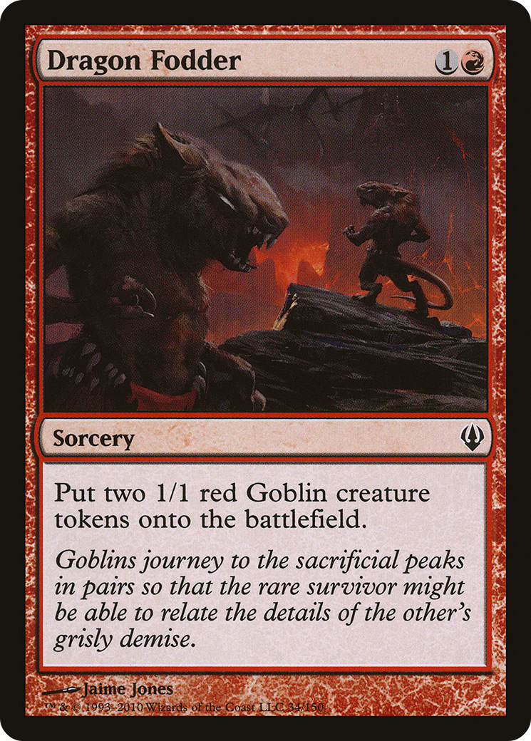 Dragon Fodder (ARC-034) - Archenemy - Premium MTG Single from Wizards of the Coast - Just $0.08! Shop now at Game Crave Tournament Store