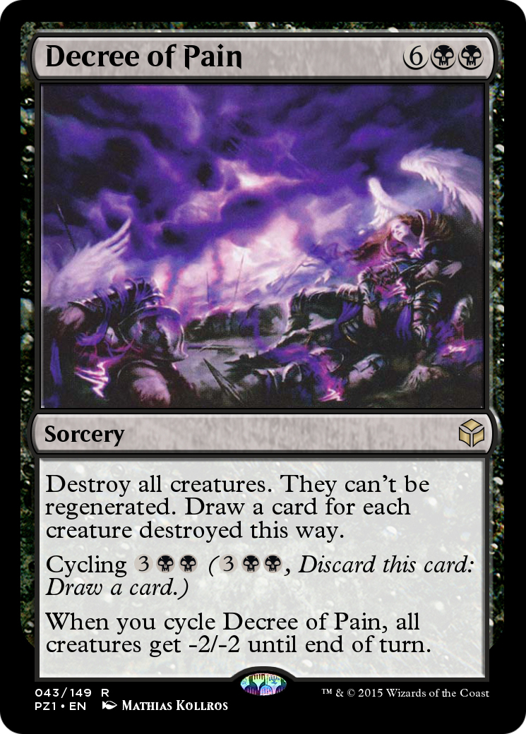 Decree of Pain (PZ1-043) - Legendary Cube Prize Pack Foil - Premium MTG Single from Wizards of the Coast - Just $0! Shop now at Game Crave Tournament Store