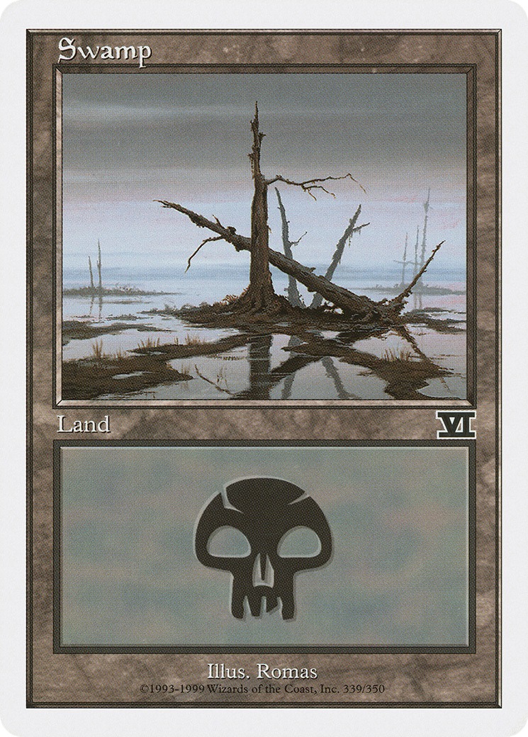 Swamp (6ED-339) - Classic Sixth Edition - Premium MTG Single from Wizards of the Coast - Just $0.13! Shop now at Game Crave Tournament Store