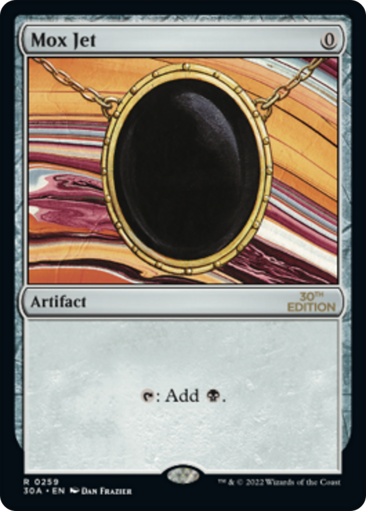 Mox Jet (30A-259) - 30th Anniversary Edition - Premium MTG Single from Wizards of the Coast - Just $0! Shop now at Game Crave Tournament Store