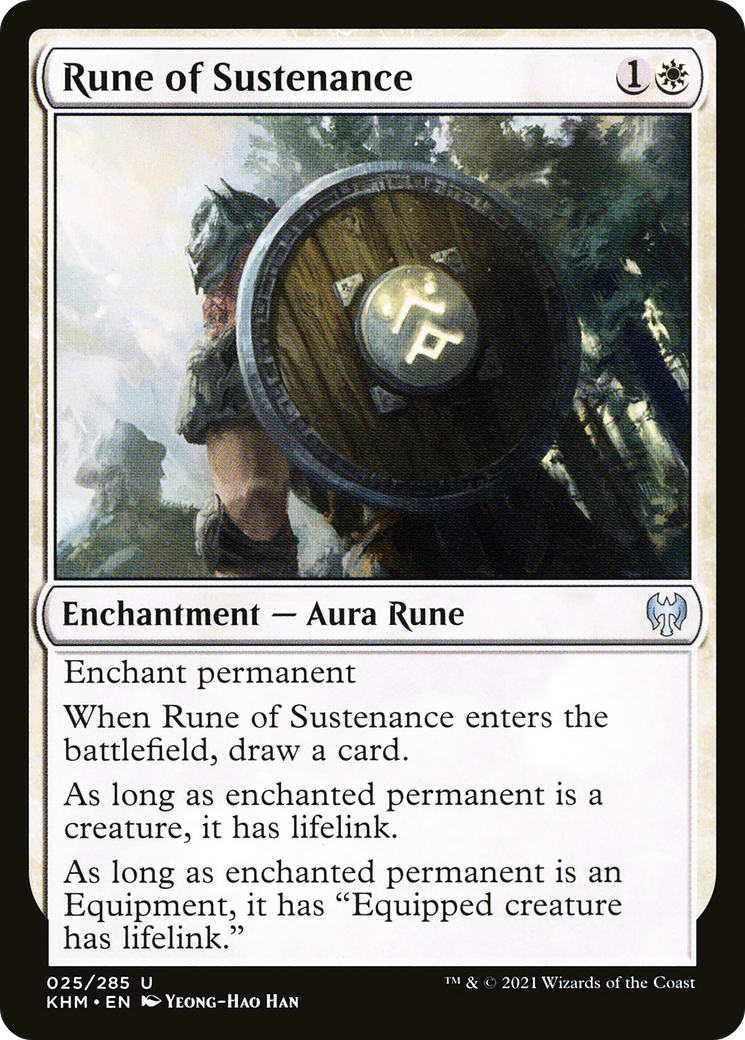 Rune of Sustenance (KHM-025) - Kaldheim Foil - Premium MTG Single from Wizards of the Coast - Just $0.08! Shop now at Game Crave Tournament Store