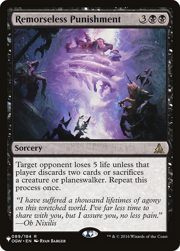 Remorseless Punishment (PLIST-731) - The List - Premium MTG Single from Wizards of the Coast - Just $0.08! Shop now at Game Crave Tournament Store