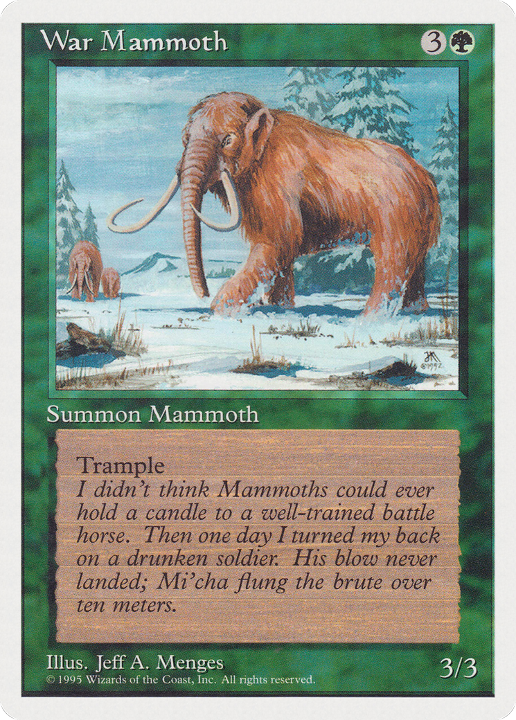 War Mammoth (RQS-044) - Rivals Quick Start Set - Premium MTG Single from Wizards of the Coast - Just $0! Shop now at Game Crave Tournament Store