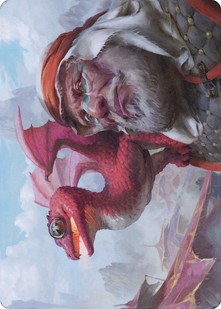 Dragon Whelp // Dragon Whelp (ADMU-029) - Dominaria United Art Series (Borderless) - Premium MTG Single from Wizards of the Coast - Just $0! Shop now at Game Crave Tournament Store