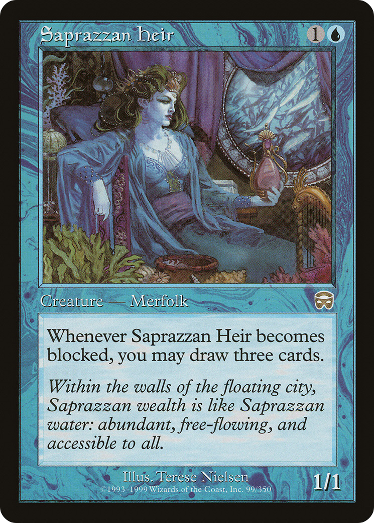 Saprazzan Heir (MMQ-099) - Mercadian Masques Foil - Premium MTG Single from Wizards of the Coast - Just $11.21! Shop now at Game Crave Tournament Store