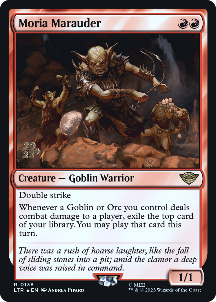 Moria Marauder (PLTR-138S) - Tales of Middle-earth Promos Foil - Premium MTG Single from Wizards of the Coast - Just $0.56! Shop now at Game Crave Tournament Store