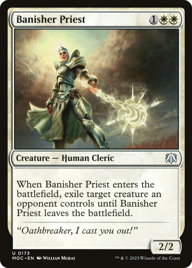 Banisher Priest (MOC-173) - March of the Machine Commander - Premium MTG Single from Wizards of the Coast - Just $0.08! Shop now at Game Crave Tournament Store