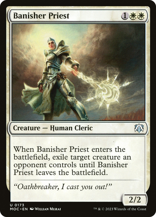 Banisher Priest (MOC-173) - March of the Machine Commander - Premium MTG Single from Wizards of the Coast - Just $0.08! Shop now at Game Crave Tournament Store