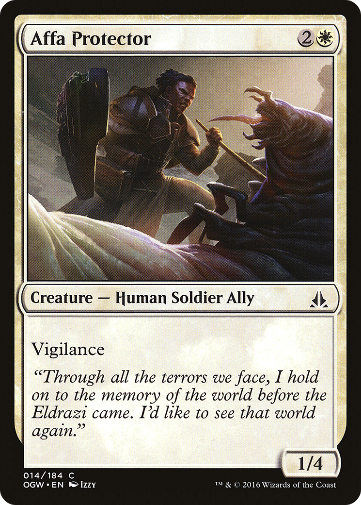 Affa Protector (OGW-014) - Oath of the Gatewatch Foil - Premium MTG Single from Wizards of the Coast - Just $0.25! Shop now at Game Crave Tournament Store