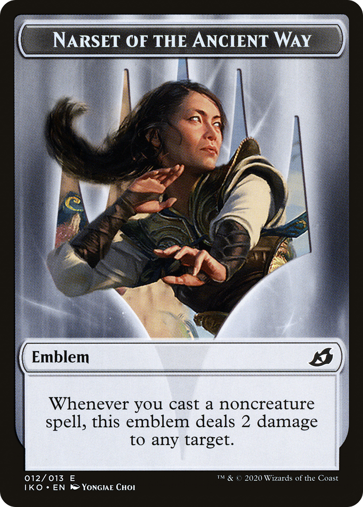 Narset of the Ancient Way Emblem (TIKO-012) - Ikoria: Lair of Behemoths Tokens - Premium MTG Single from Wizards of the Coast - Just $0! Shop now at Game Crave Tournament Store