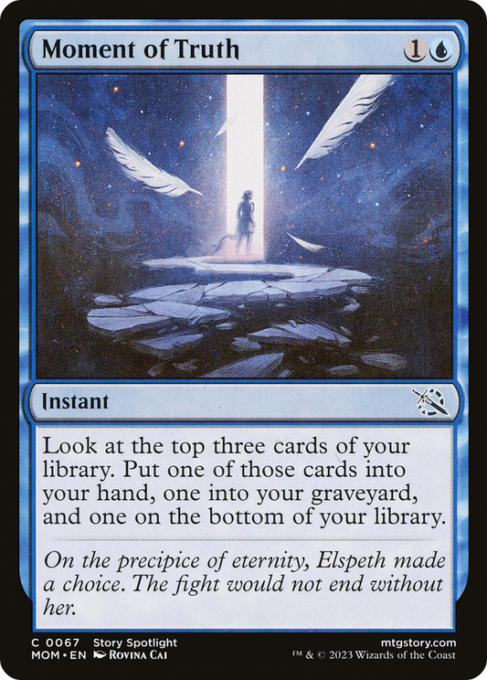 Moment of Truth (MOM-067) - March of the Machine - Premium MTG Single from Wizards of the Coast - Just $0.08! Shop now at Game Crave Tournament Store