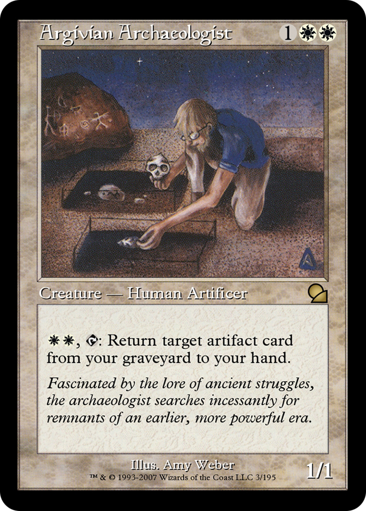 Argivian Archaeologist (ME1-003) - Masters Edition - Premium MTG Single from Wizards of the Coast - Just $0! Shop now at Game Crave Tournament Store