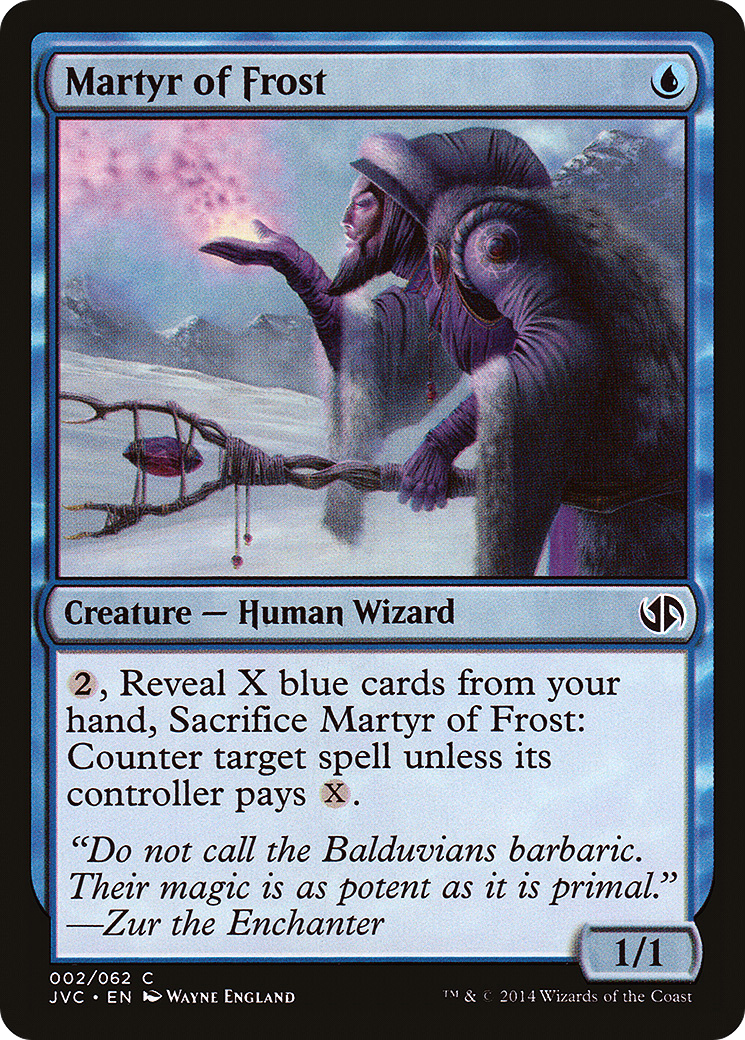 Martyr of Frost (JVC-002) - Duel Decks Anthology: Jace vs. Chandra - Premium MTG Single from Wizards of the Coast - Just $0.08! Shop now at Game Crave Tournament Store