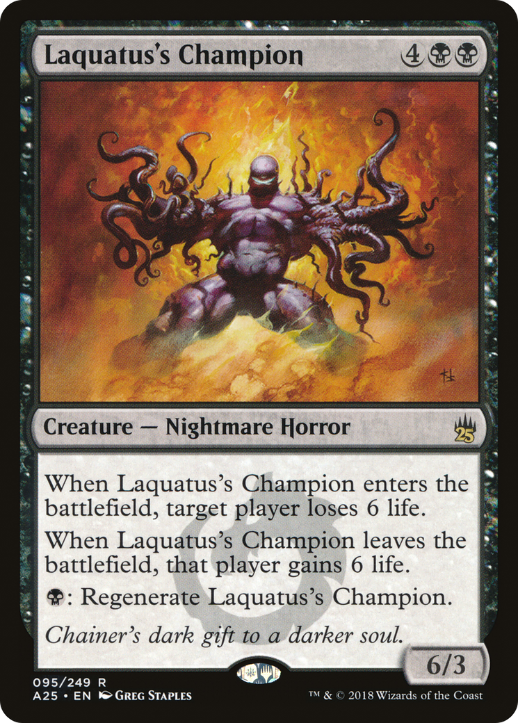 Laquatus's Champion (A25-095) - Masters 25 - Premium MTG Single from Wizards of the Coast - Just $0.08! Shop now at Game Crave Tournament Store