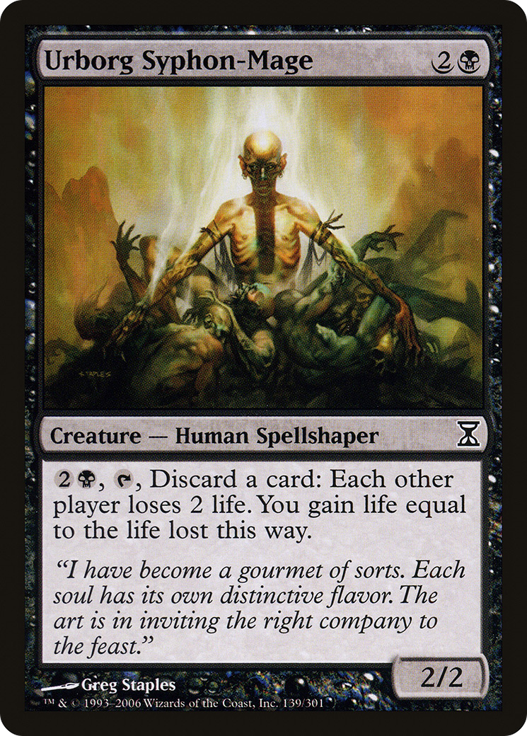 Urborg Syphon-Mage (TSP-139) - Time Spiral Foil - Premium MTG Single from Wizards of the Coast - Just $0.30! Shop now at Game Crave Tournament Store