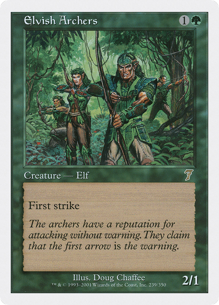 Elvish Archers (7ED-239) - Seventh Edition - Premium MTG Single from Wizards of the Coast - Just $0.24! Shop now at Game Crave Tournament Store