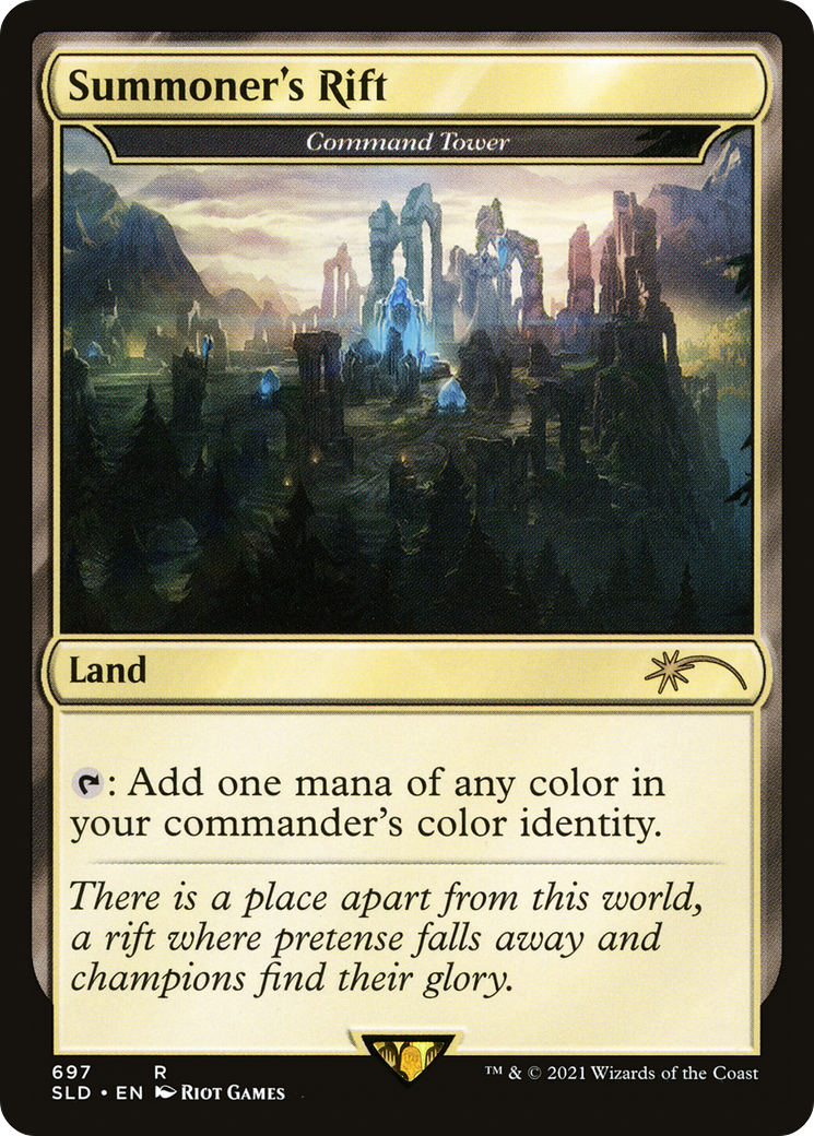 Command Tower (SLD-697) - Secret Lair Drop / Summoner's Rift Foil - Premium MTG Single from Wizards of the Coast - Just $5.72! Shop now at Game Crave Tournament Store