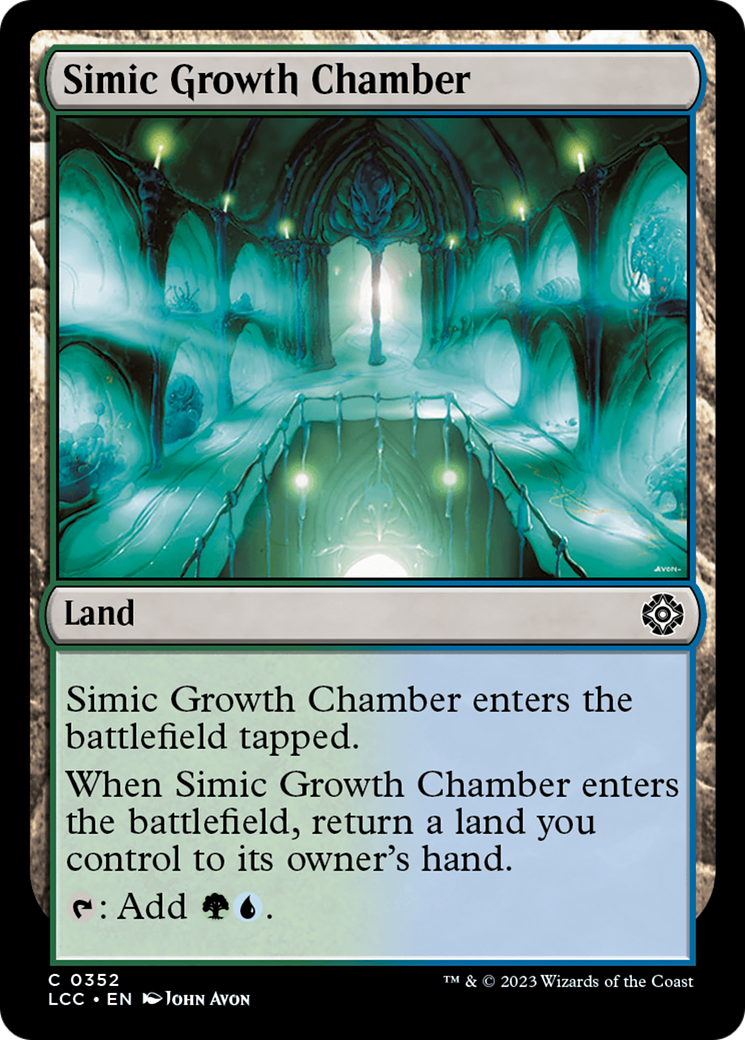 Simic Growth Chamber (LCC-352) - The Lost Caverns of Ixalan Commander - Premium MTG Single from Wizards of the Coast - Just $0.08! Shop now at Game Crave Tournament Store