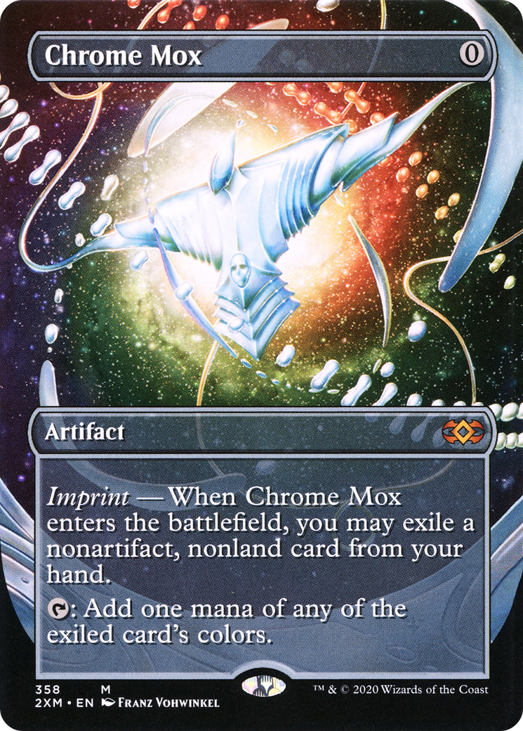 Chrome Mox (2XM-358) - Double Masters (Borderless) - Premium MTG Single from Wizards of the Coast - Just $29.13! Shop now at Game Crave Tournament Store