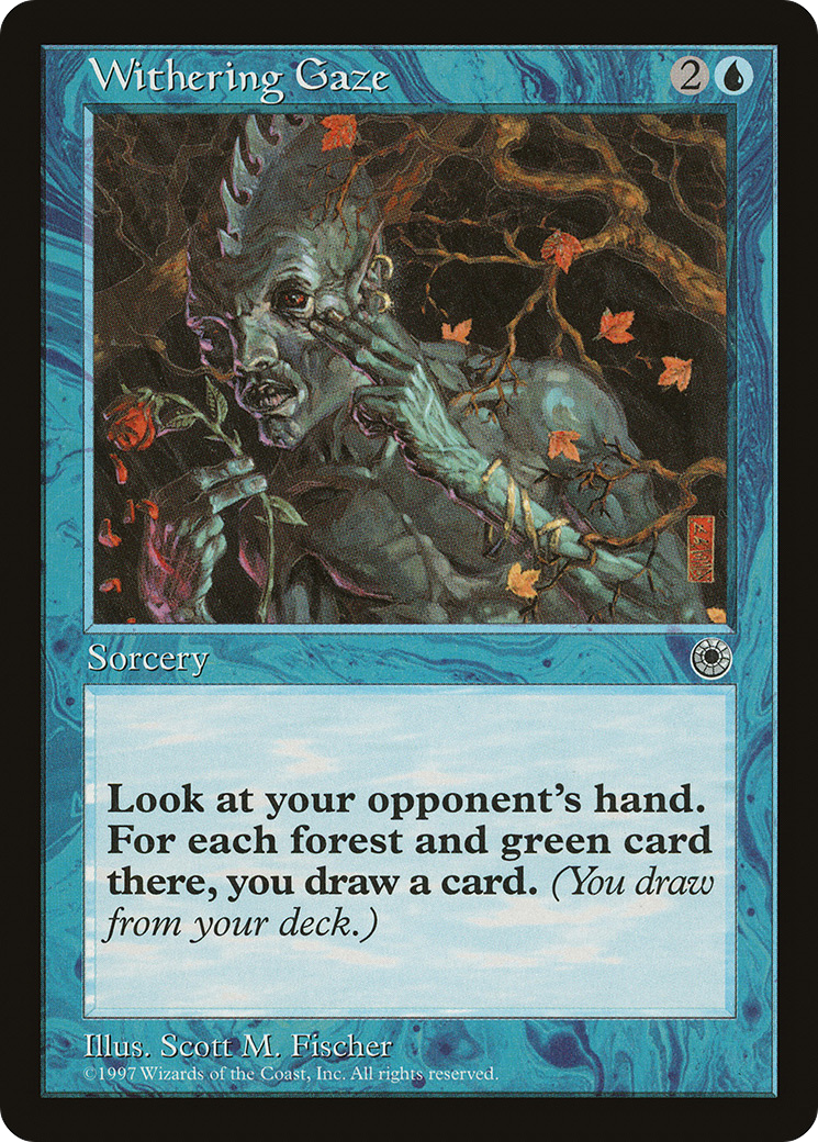 Withering Gaze (POR-078) - Portal - Premium MTG Single from Wizards of the Coast - Just $0.28! Shop now at Game Crave Tournament Store