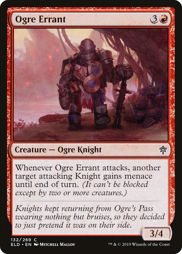 Ogre Errant (ELD-132) - Throne of Eldraine - Premium MTG Single from Wizards of the Coast - Just $0.25! Shop now at Game Crave Tournament Store