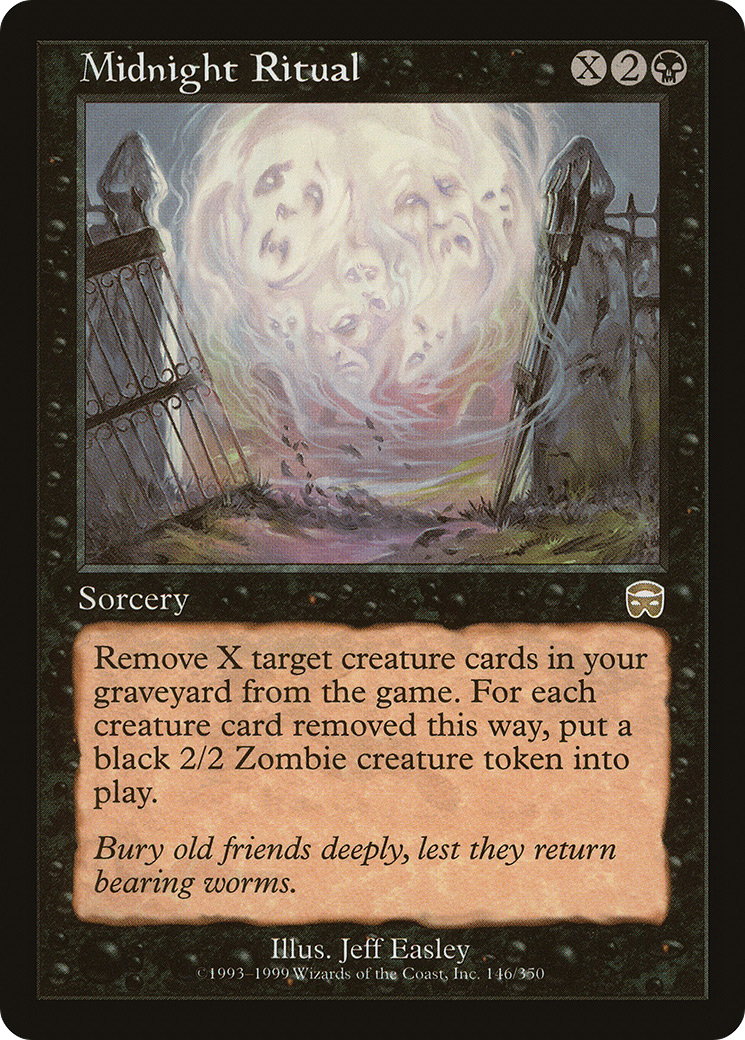 Midnight Ritual (MMQ-146) - Mercadian Masques Foil - Premium MTG Single from Wizards of the Coast - Just $1.50! Shop now at Game Crave Tournament Store