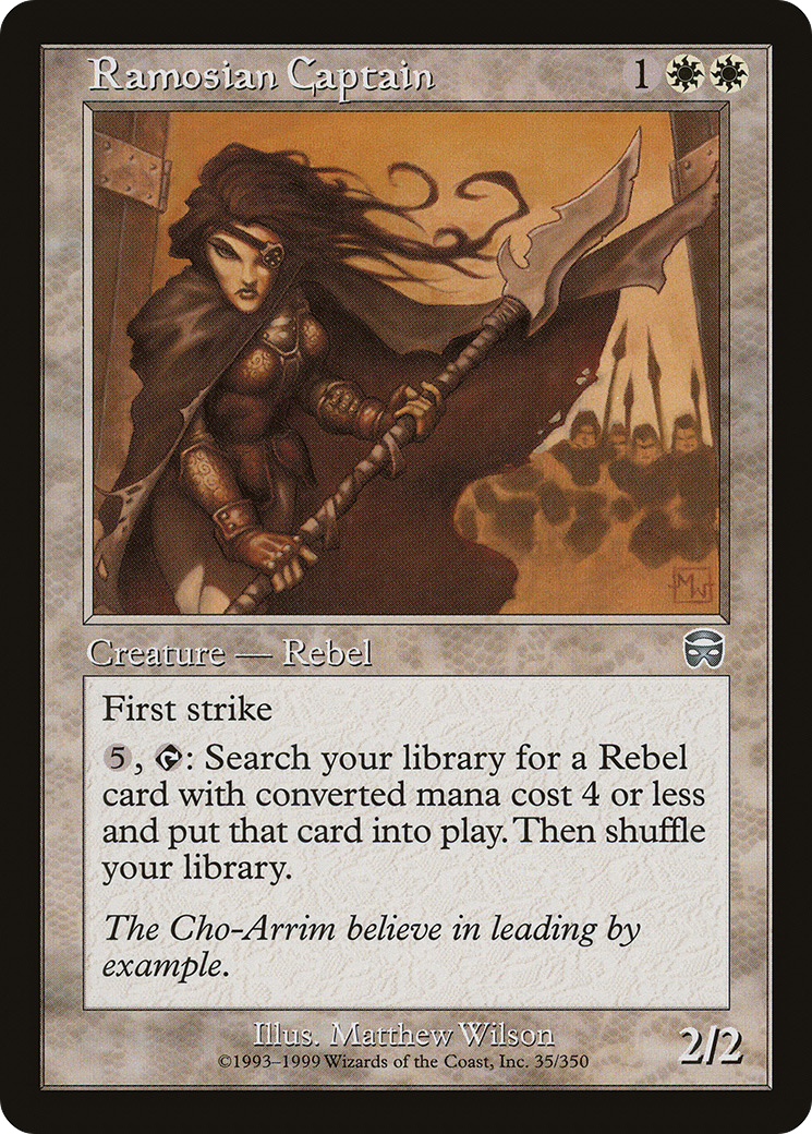 Ramosian Captain (MMQ-035) - Mercadian Masques Foil - Premium MTG Single from Wizards of the Coast - Just $3.22! Shop now at Game Crave Tournament Store