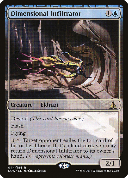 Dimensional Infiltrator (OGW-044) - Oath of the Gatewatch: (devoid) - Premium MTG Single from Wizards of the Coast - Just $0.25! Shop now at Game Crave Tournament Store