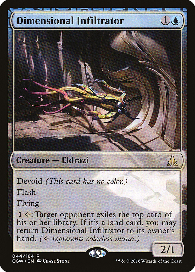 Dimensional Infiltrator (OGW-044) - Oath of the Gatewatch: (devoid) Foil - Premium MTG Single from Wizards of the Coast - Just $0.53! Shop now at Game Crave Tournament Store
