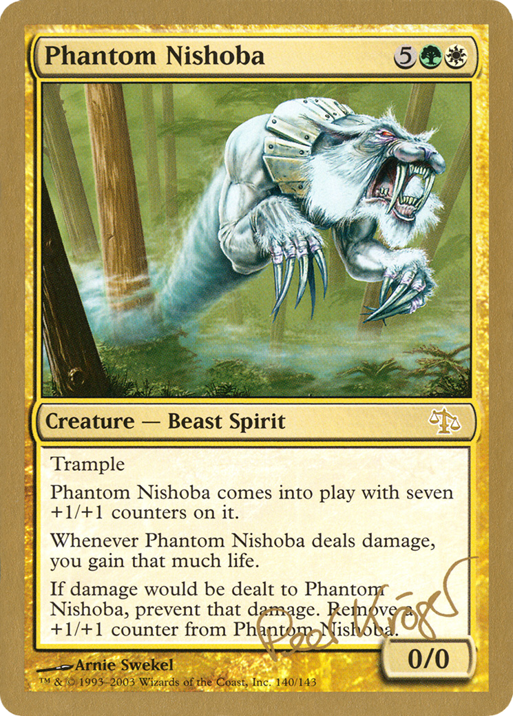 Phantom Nishoba (WC03-PK190) - World Championship Decks 2003 - Premium MTG Single from Wizards of the Coast - Just $0.94! Shop now at Game Crave Tournament Store