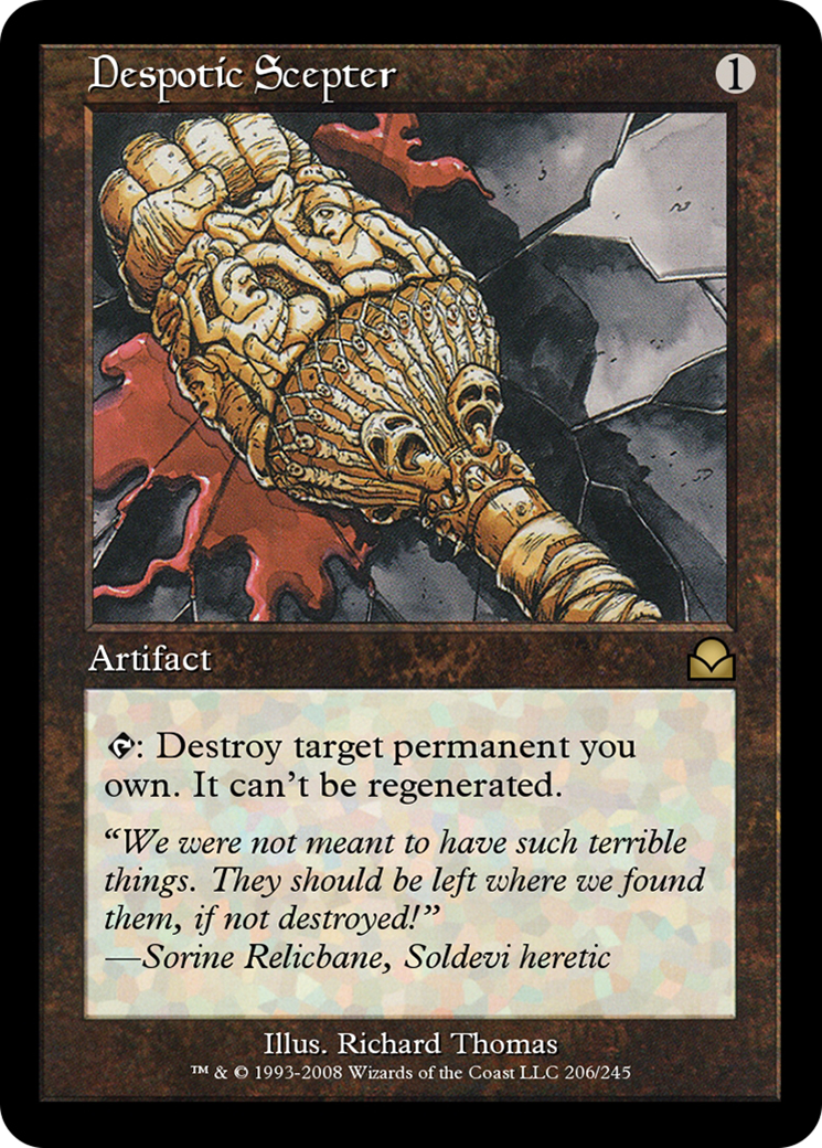 Despotic Scepter (ME2-206) - Masters Edition II Foil - Premium MTG Single from Wizards of the Coast - Just $0! Shop now at Game Crave Tournament Store