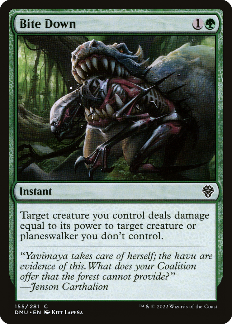 Bite Down (DMU-155) - Dominaria United - Premium MTG Single from Wizards of the Coast - Just $0.08! Shop now at Game Crave Tournament Store