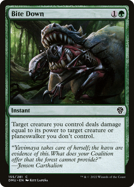 Bite Down (DMU-155) - Dominaria United - Premium MTG Single from Wizards of the Coast - Just $0.08! Shop now at Game Crave Tournament Store