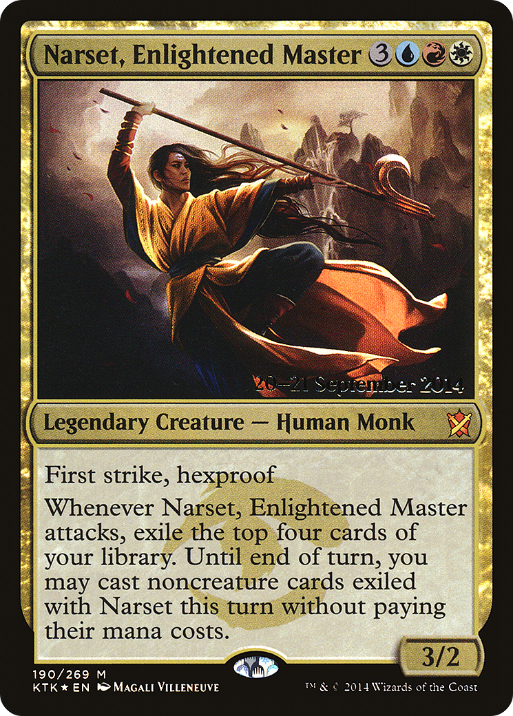 Narset, Enlightened Master (PKTK-190S) - Khans of Tarkir Promos Foil - Premium MTG Single from Wizards of the Coast - Just $1.43! Shop now at Game Crave Tournament Store