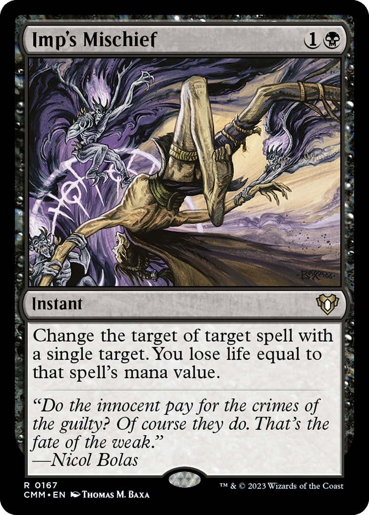 Imp's Mischief (CMM-167) - Commander Masters - Premium MTG Single from Wizards of the Coast - Just $0.62! Shop now at Game Crave Tournament Store