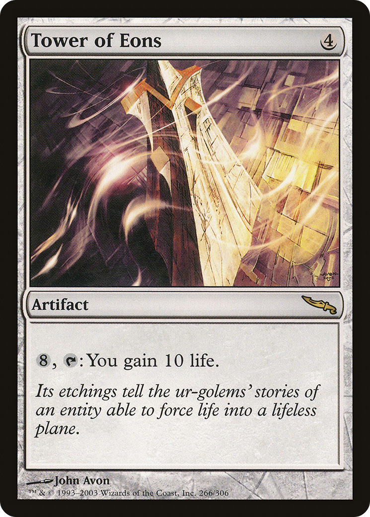 Tower of Eons (MRD-266) - Mirrodin - Premium MTG Single from Wizards of the Coast - Just $0.25! Shop now at Game Crave Tournament Store