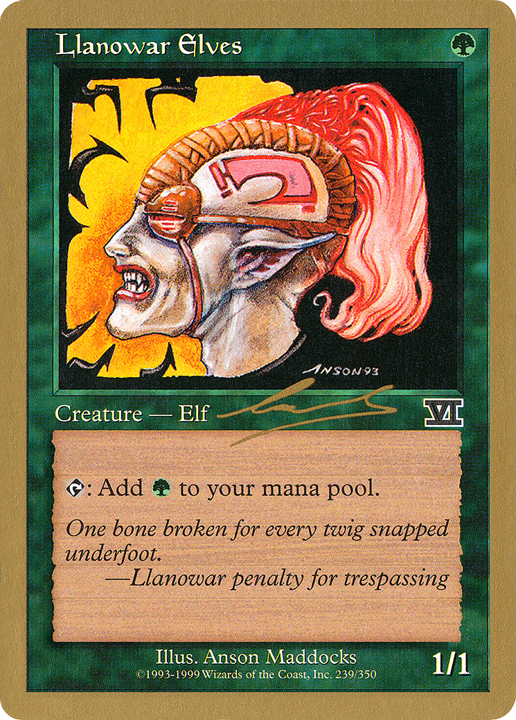 Llanowar Elves (WC00-NL239) - World Championship Decks 2000 - Premium MTG Single from Wizards of the Coast - Just $0.13! Shop now at Game Crave Tournament Store