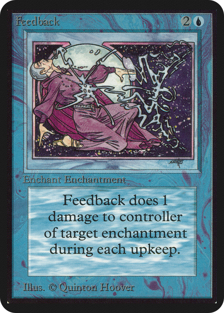 Feedback (LEA-057) - Limited Edition Alpha - Premium MTG Single from Wizards of the Coast - Just $11.32! Shop now at Game Crave Tournament Store
