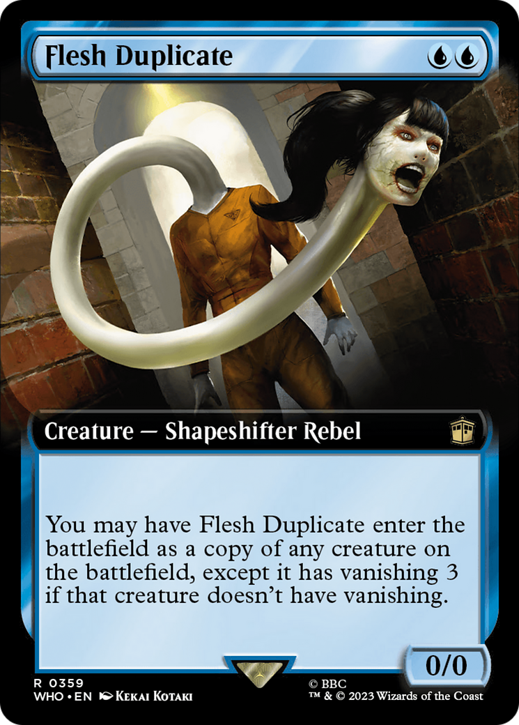 Flesh Duplicate (WHO-359) - Doctor Who: (Extended Art) - Premium MTG Single from Wizards of the Coast - Just $1.80! Shop now at Game Crave Tournament Store