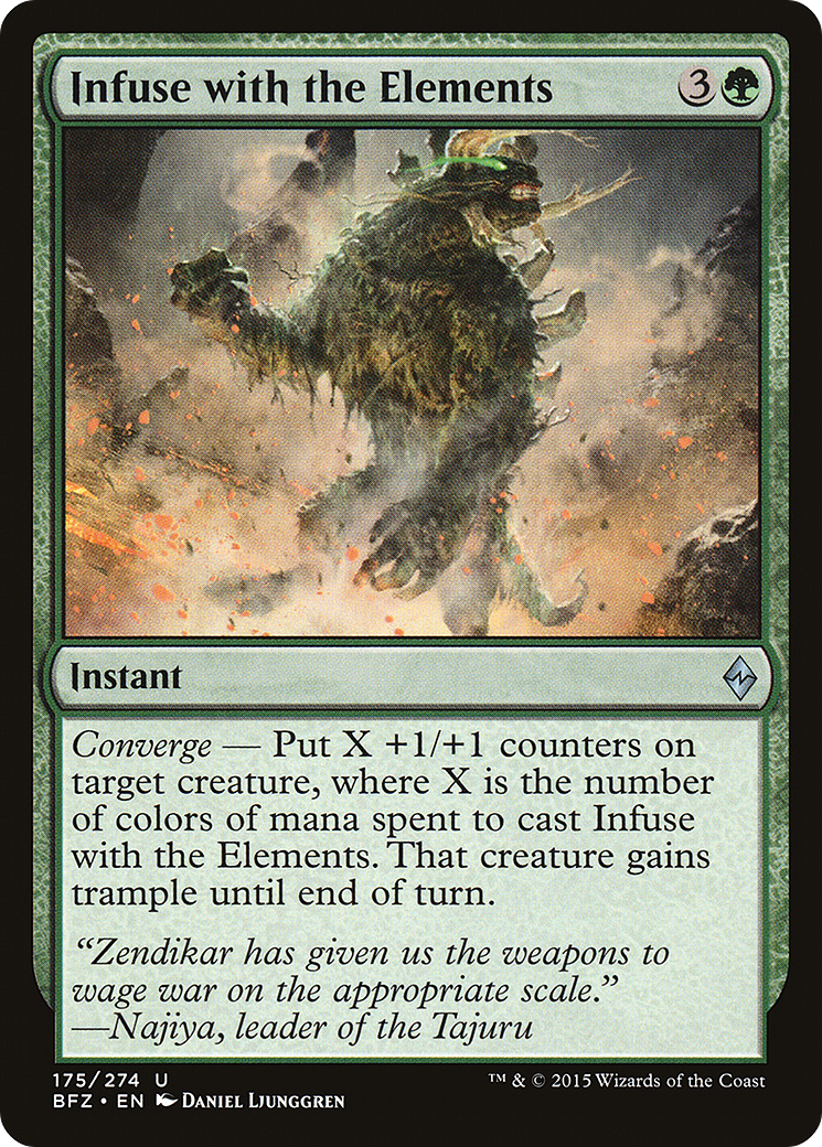 Infuse with the Elements (BFZ-175) - Battle for Zendikar Foil - Premium MTG Single from Wizards of the Coast - Just $0.08! Shop now at Game Crave Tournament Store