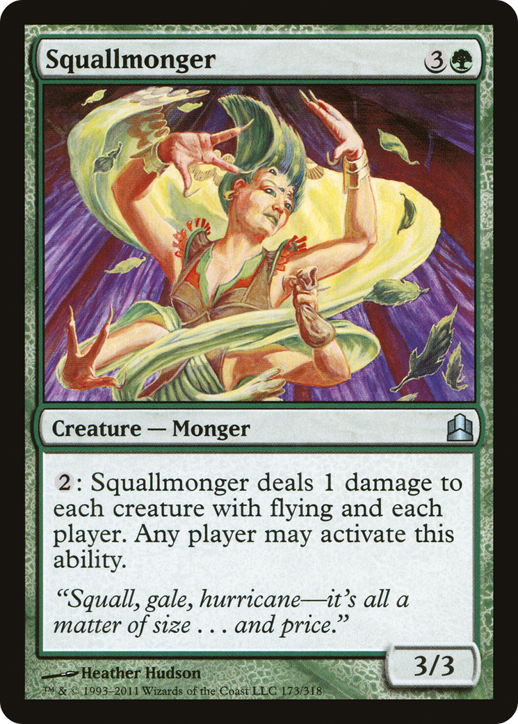 Squallmonger (CMD-173) - Commander 2011 - Premium MTG Single from Wizards of the Coast - Just $0.08! Shop now at Game Crave Tournament Store