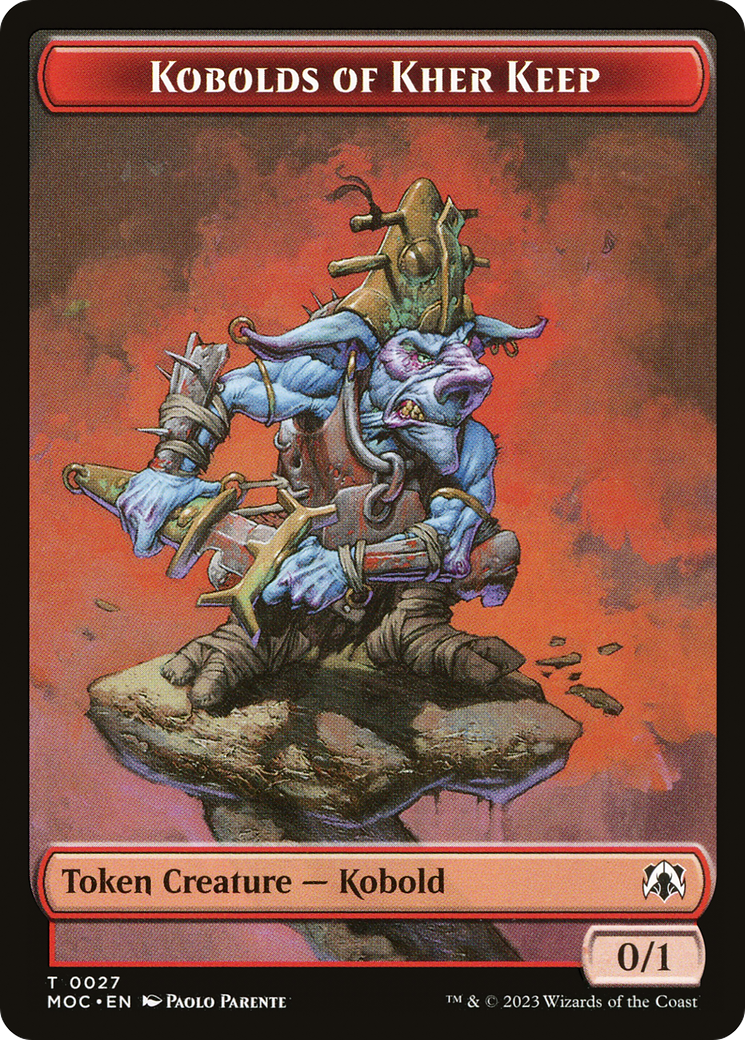 Kobolds of Kher Keep (TMOC-027) - March of the Machine Commander Tokens - Premium MTG Single from Wizards of the Coast - Just $0! Shop now at Game Crave Tournament Store