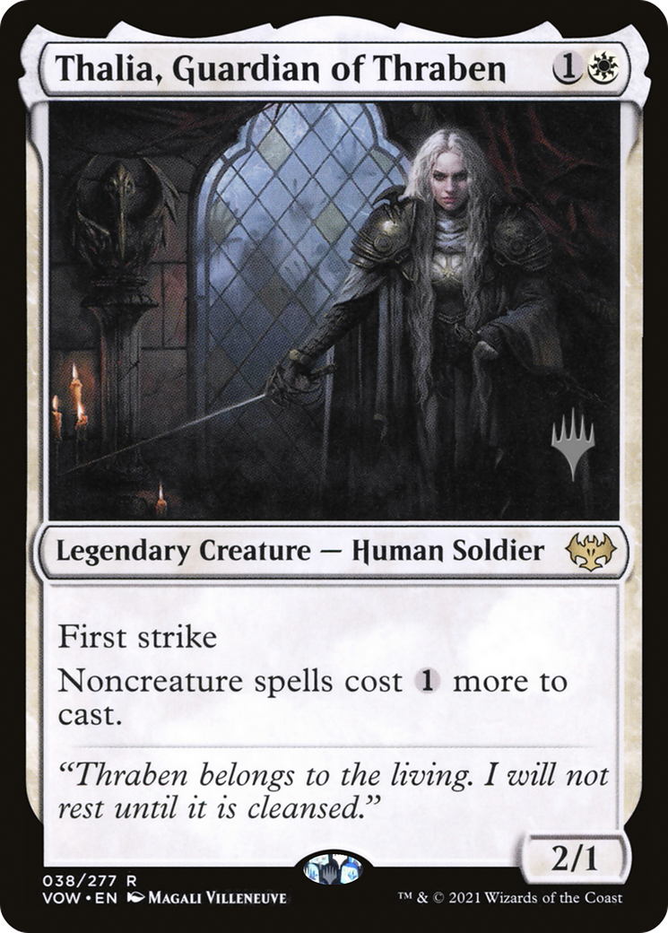 Thalia, Guardian of Thraben (PVOW-38P) - Innistrad: Crimson Vow Promos - Premium MTG Single from Wizards of the Coast - Just $0.37! Shop now at Game Crave Tournament Store