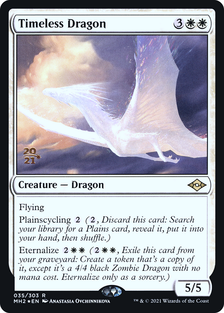 Timeless Dragon (PMH2-35S) - Modern Horizons 2 Promos Foil - Premium MTG Single from Wizards of the Coast - Just $0.22! Shop now at Game Crave Tournament Store