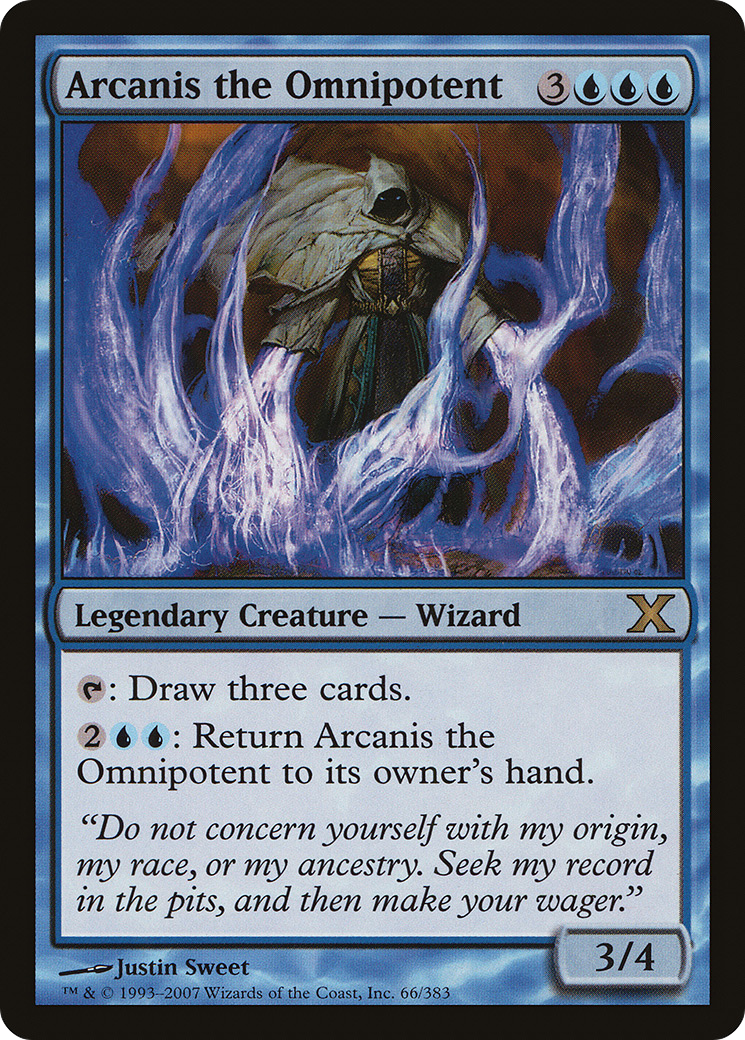Arcanis the Omnipotent (10E-066) - Tenth Edition - Premium MTG Single from Wizards of the Coast - Just $0.14! Shop now at Game Crave Tournament Store