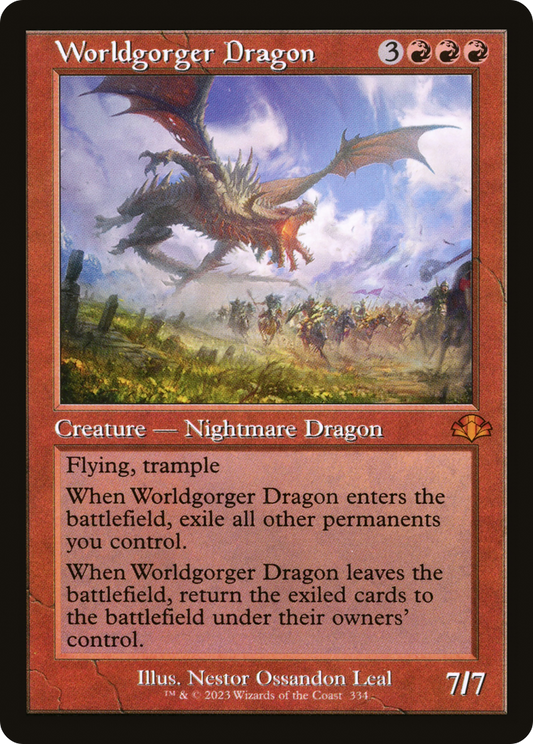 Worldgorger Dragon (DMR-334) - Dominaria Remastered - Premium MTG Single from Wizards of the Coast - Just $0.25! Shop now at Game Crave Tournament Store