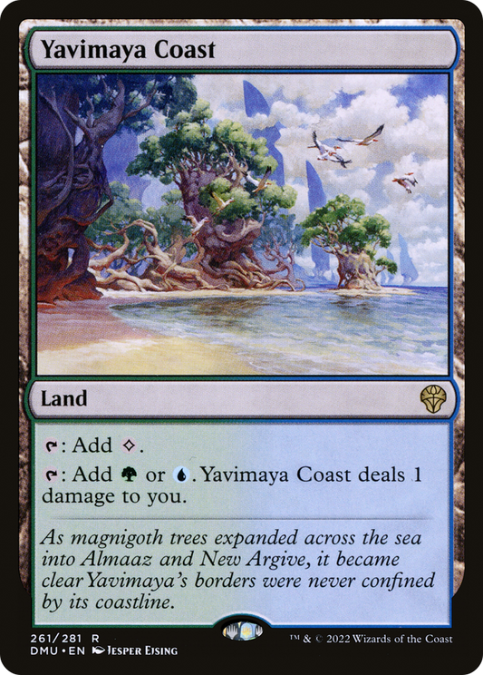 Yavimaya Coast (DMU-261) - Dominaria United Foil - Premium MTG Single from Wizards of the Coast - Just $0.21! Shop now at Game Crave Tournament Store