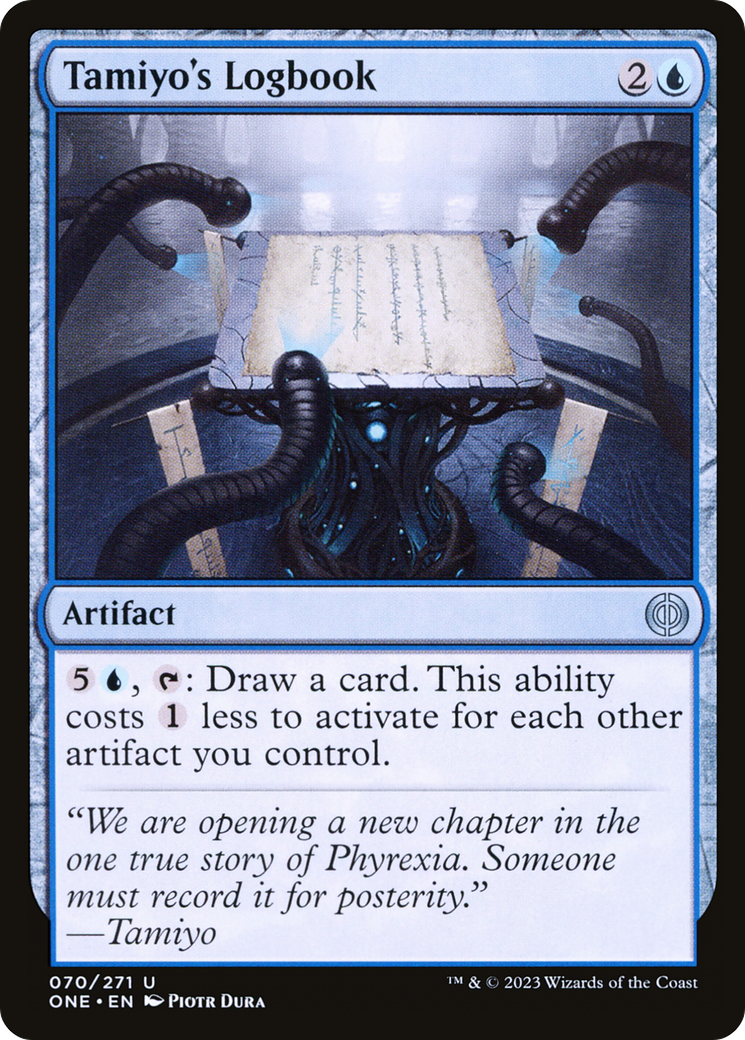 Tamiyo's Logbook (ONE-070) - Phyrexia: All Will Be One - Premium MTG Single from Wizards of the Coast - Just $0.08! Shop now at Game Crave Tournament Store